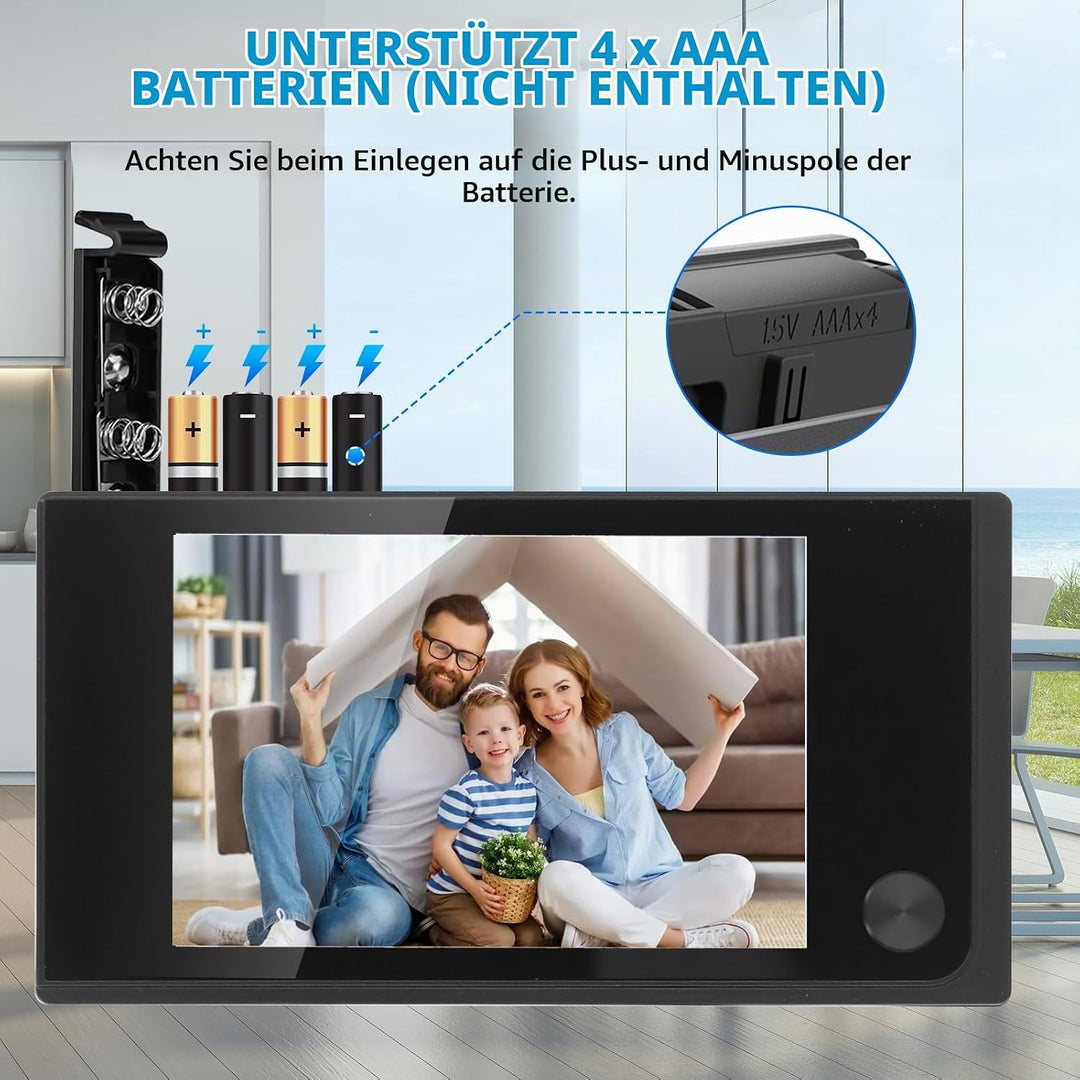 Elektronischer Türspion, SN-35A 3,5 Zoll 120 Grad Weitwinkel elektronisches Katzenauge/CE-Zertifizie