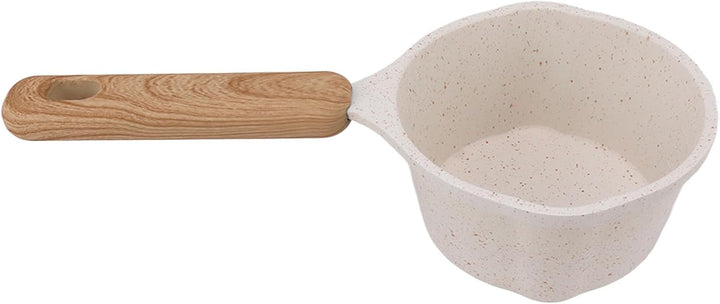 Antihaftbeschichteter Kleiner Topf, Kleiner Weisser Sossentopf, Milchtopf Mit Flachem Boden, Multifu