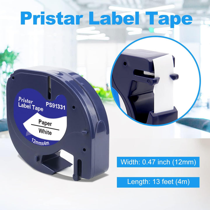 Pristar Schriftband Kompatibel für Dynmo 200B XR LT-100H LT-100T LT100-H LT-110T QX50 XM 2000 80 Kom