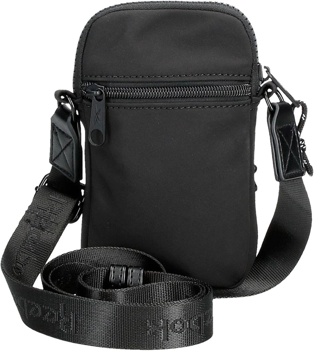 Reebok Damen Elsie Gepäck- Kuriertasche Bandolera Pequeña Schwarz, Bandolera Pequeña Schwarz