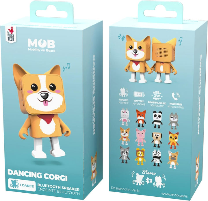Mob - Dancing Animals Bluetooth-Lautsprecher - Tanzbarer Lautsprecher mit 3W Leistung - Drahtlose Ve