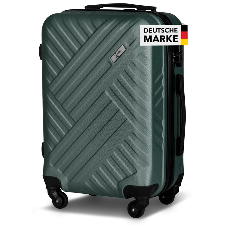 Xonic Design Reisekoffer - ABS Hartschalen Koffer mit 360° Leichtlauf-Rollen - hochwertiger Trolley