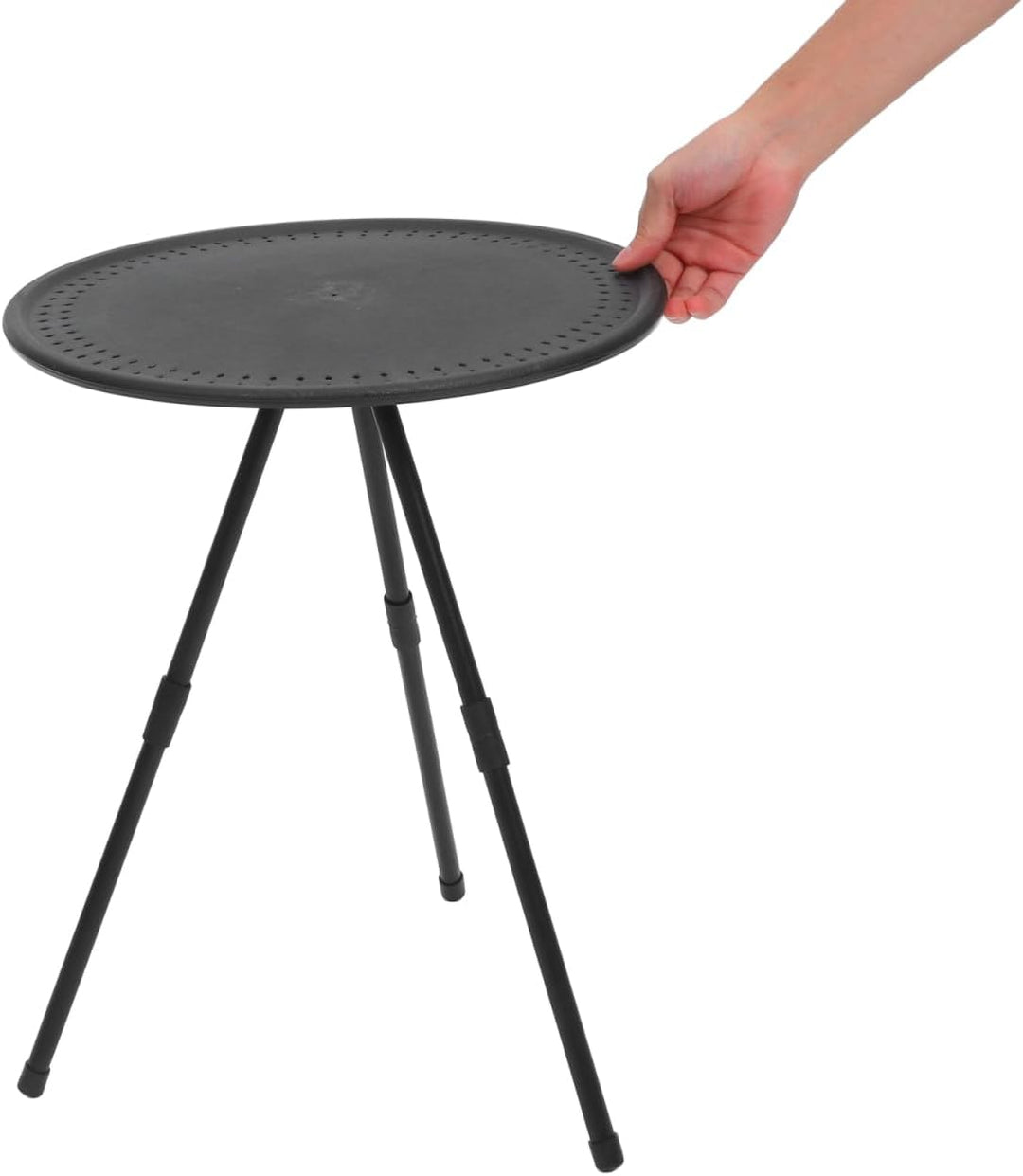 BESPORTBLE Klappbarer Campingtisch Rund Tragbar Höhenverstellbar Stabil Leicht Für Outdoor Picknick