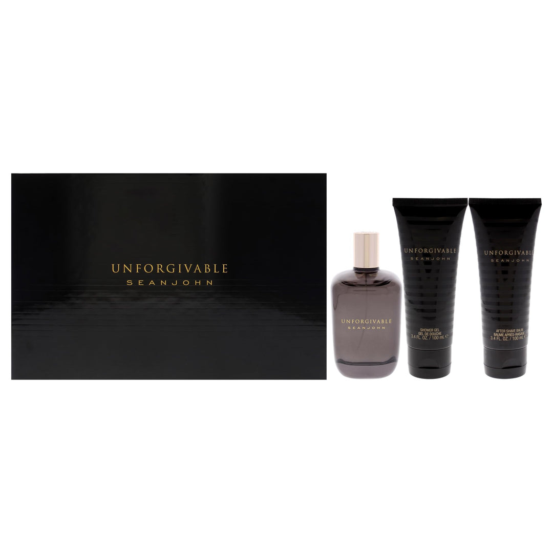 Sean John Unforgivable for Men 3 Pc Gift Set 1 stück (1er Pack), 1 stück (1er Pack)