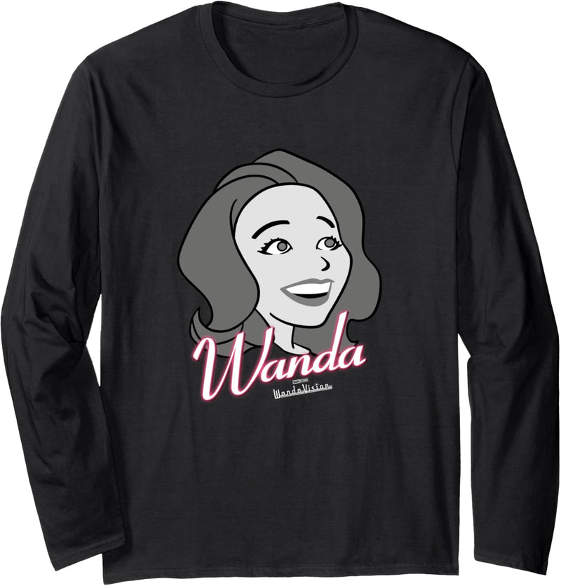 Marvel WandaVision Wanda Retro Big Face Langarmshirt