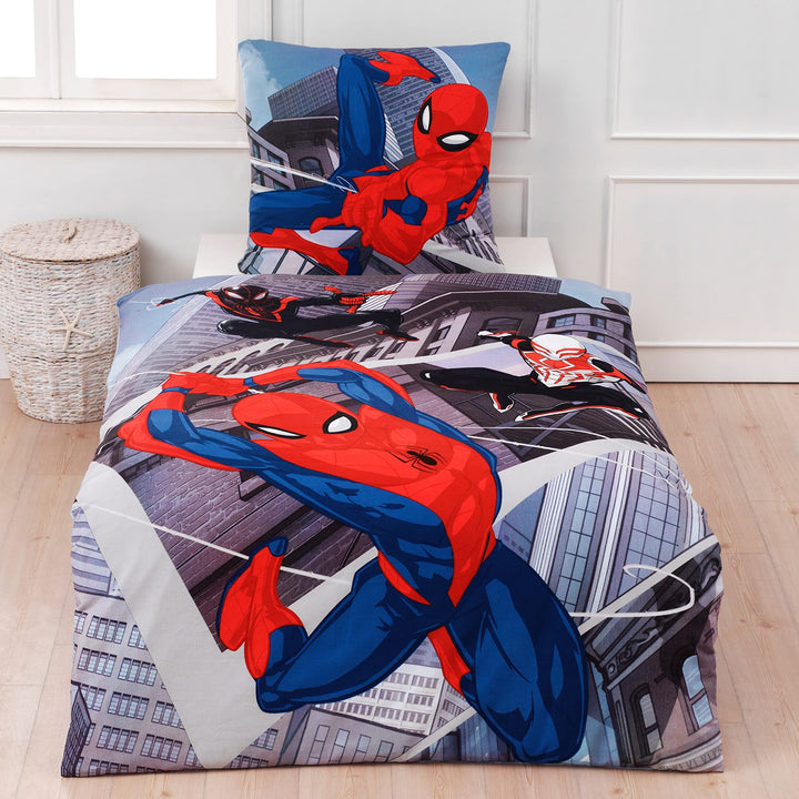 Marvel Spiderman Bettwäsche Bettbezug 135x200 80x80 Baumwolle · Kinderbettwäsche Teenager-Bettwäsche