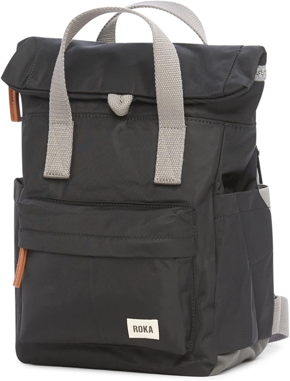Roka London Canfield B Nachhaltiges Nylon schwarz klein S Schwarz, S Schwarz