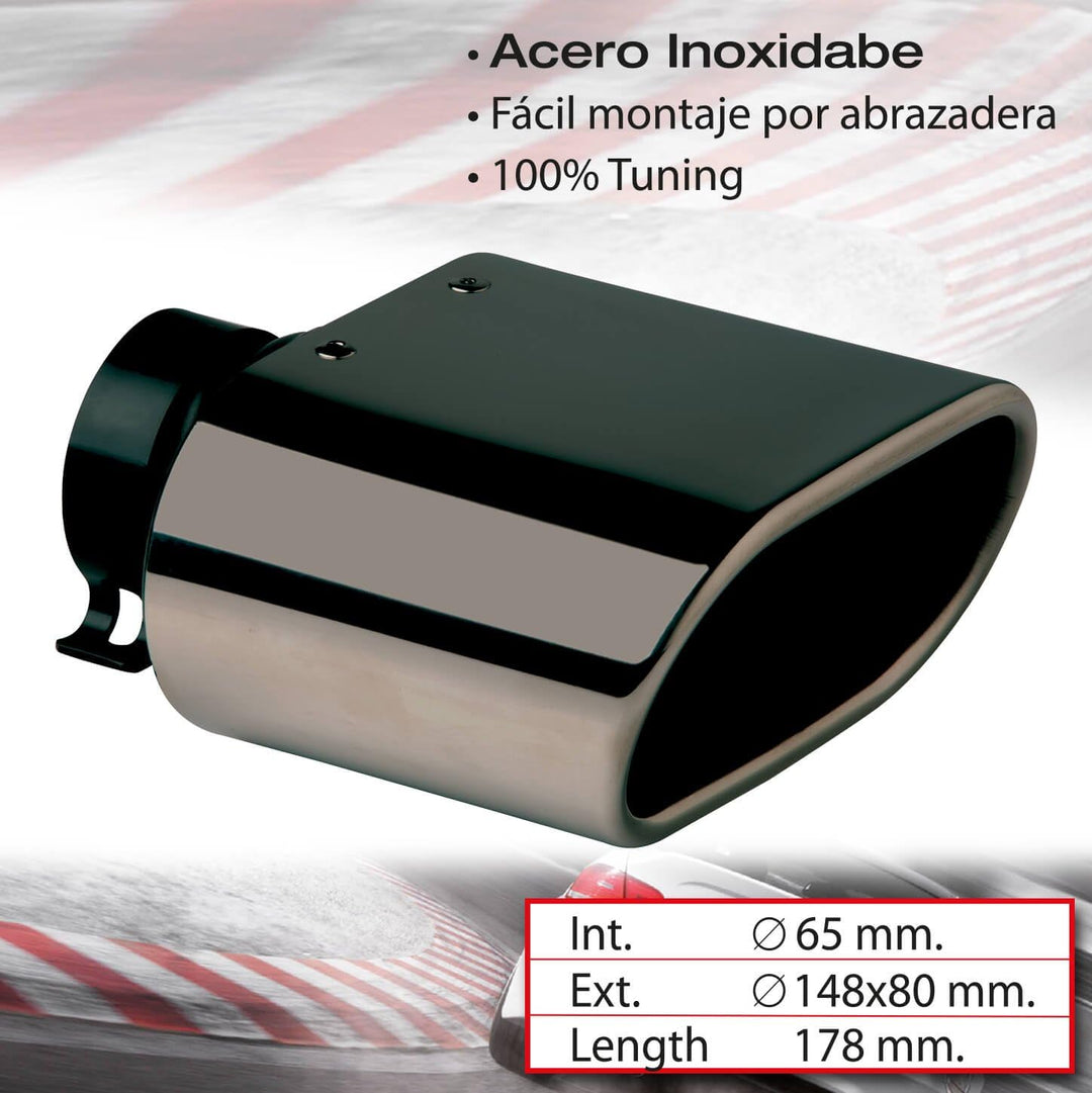 Sumex 400875G Auspuffblende, DTM-2, Gun Metal Gun Metal Int.65mm. Ext.148x80mm. Lrg.178mm., Gun Meta
