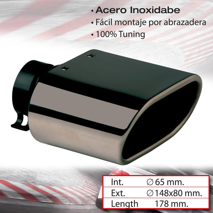 Sumex 400875G Auspuffblende, DTM-2, Gun Metal Gun Metal Int.65mm. Ext.148x80mm. Lrg.178mm., Gun Meta