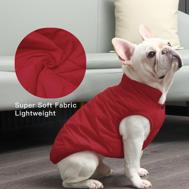 Mit Fleece gefütterte Hundejacke mit 2 Schichten von JoyDaog, sehr warm für den Winter und kaltes We