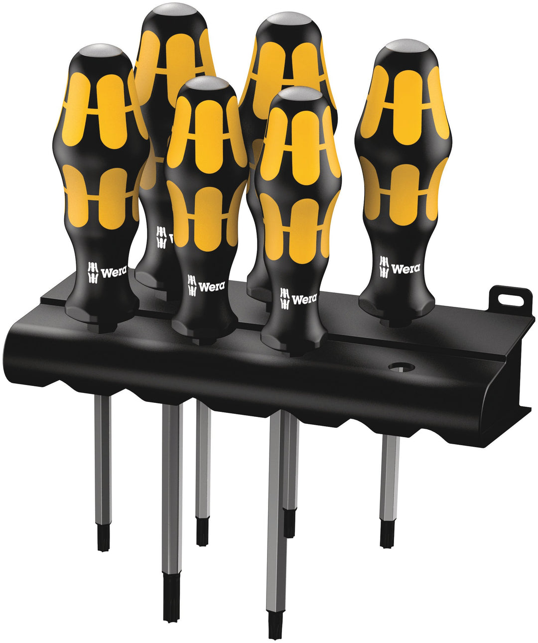Wera 977/6 Torx Schraubendrehersatz Kraftform Wera: Der Schraubmeissel + Rack, 6-teilig, 05024410001