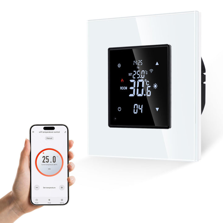 Smart Thermostat Heizung Weiss Bodenheizkammer mit Alexa Echo, Google Assistant Konstante Temperatur