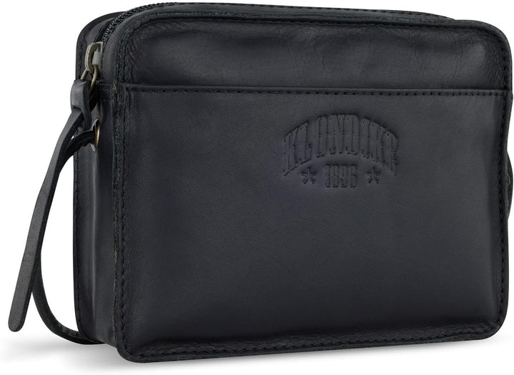 KLONDIKE 1896 Rush Allison kleine Schultertasche aus Rindleder, Shoulder bag Schwarz, Schwarz