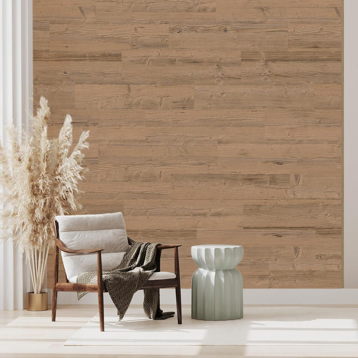 SUN WOOD Stick-it Holz Wandverkleidung selbstklebend Altholz Design STALLGRAU 60-3 Wandpaneele zum K