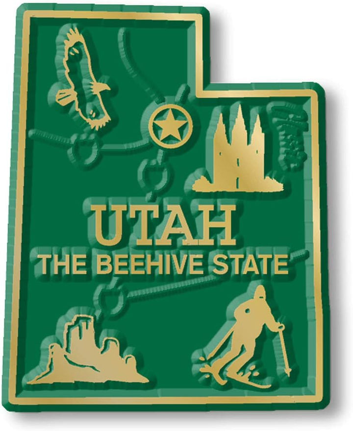 Complete State Map Magnet Collection by Classic Magnets Weiss/Opulenter Garten, Weiss/Opulenter Gart