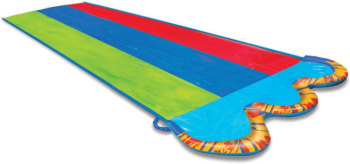 BANZAI Speed Triple Wasserbahn Duell Wasserrutsche 487 cm mit Sprinkler mit 3