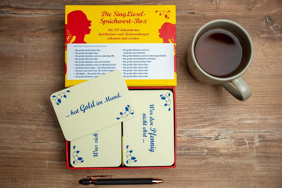 Das Spiel für Senioren. Die grosse Sprichwort Box, Spiel