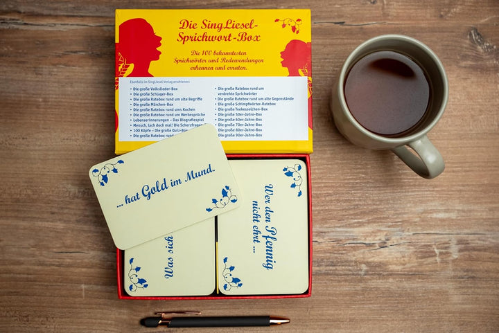 Das Spiel für Senioren. Die grosse Sprichwort Box, Spiel