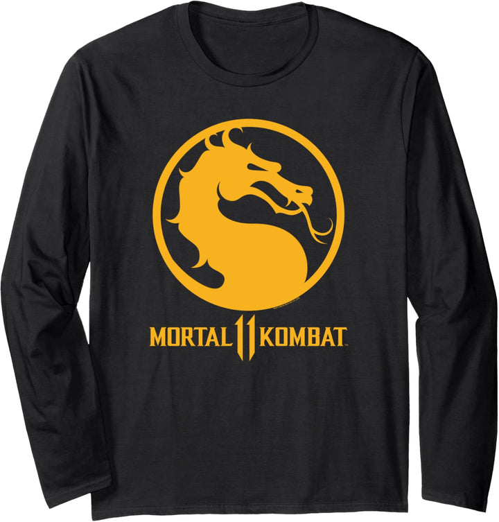 Mortal Kombat 11 Dragon Logo Langarmshirt