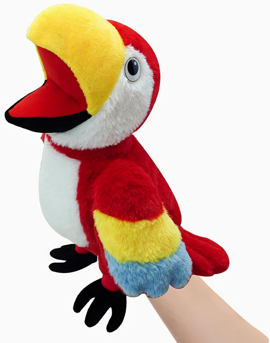 Vogel-Handpuppen für Kinder, Kleinkinder, einschliesslich Papageien, Pfauen usw. mit beweglichen off