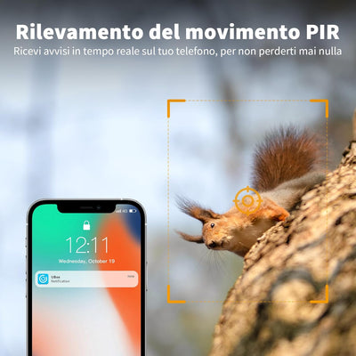 NUASI 4G LTE Wildkamera mit SIM Karte, 2K Kabellos Solar Wildtierkamera mit Handyübertragung App, Üb