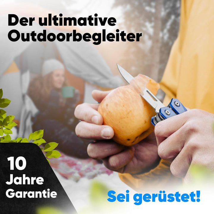 AVENTURIS® Multitool. Tolles Multifunktionswerkzeug als Fahrrad zubehör oder Outdoor Ausrüstung, ein