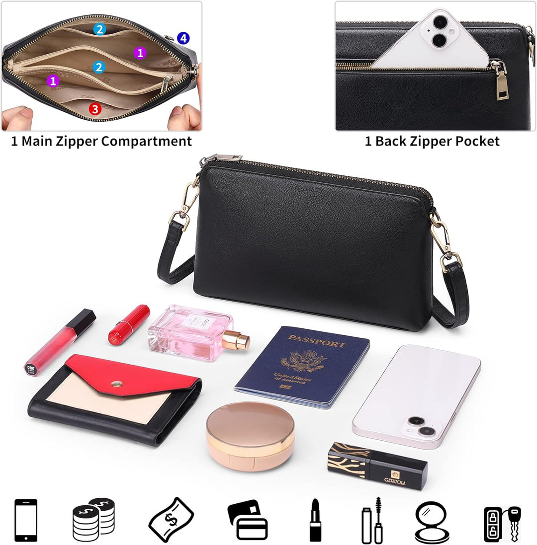 GAEKEAO Umhängetasche Damen Handy, Crossbody Bag , Tasche Geldbörse, Handtasche , mit Kartenfächer V