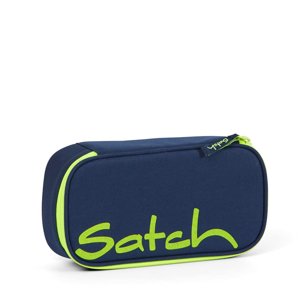 Satch Schlamperbox extra gross inkl. Trennfach Reissverschlussfach Stiftehalter Geodreieck Sichtfens