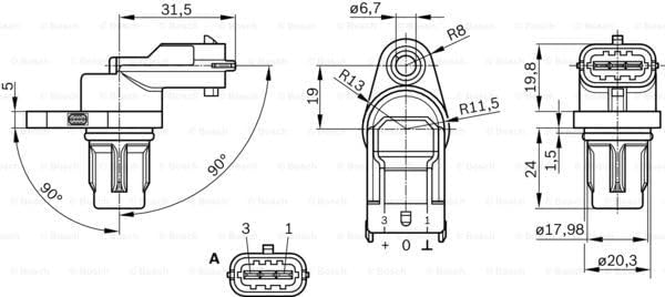 Metzger 0903111 Original Ersatzteil Sensor, Zündimpuls
