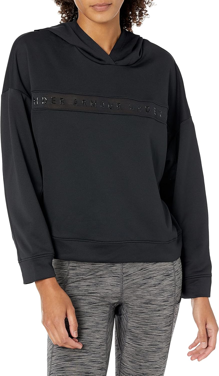Under Armour Damen Tech Terry Hoody Langarmshirt S Schwarz, S Schwarz