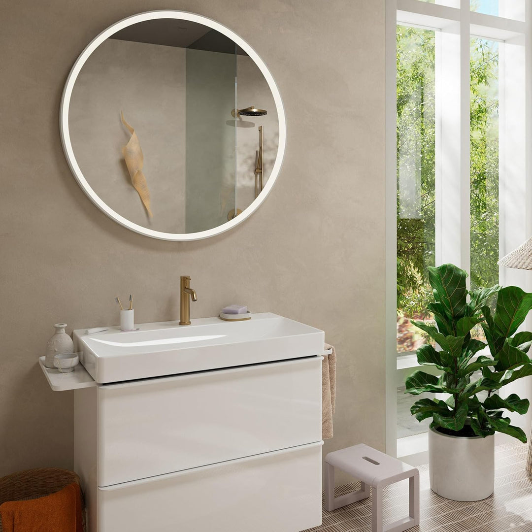 hansgrohe Tecturis S - Waschtischarmatur ohne Ablauf, Wasserhahn Bad mit Auslauf Höhe 110mm, Mischba