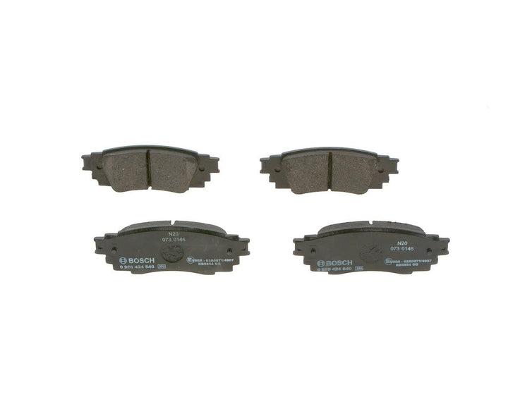Bosch BP2455 Bremsbeläge - Hinterachse - ECE-R90 Zertifizierung - vier Bremsbeläge pro Set