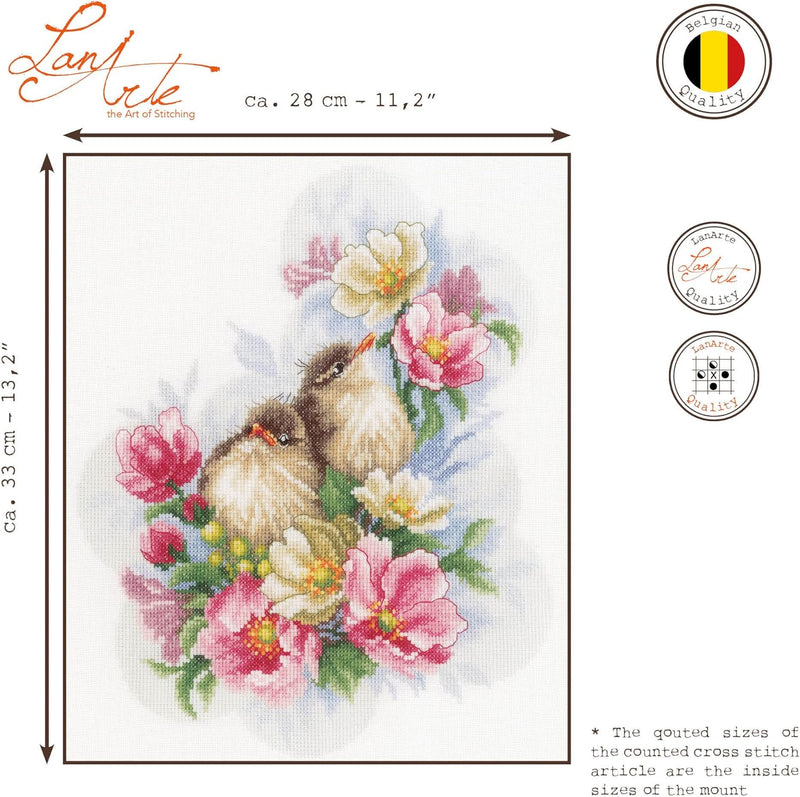 Lanarte PN-0185003 Kreuzstichset, Baumwolle, Mehrfarbig, 28x33cm 28x33cm Mehrfarbig, 28x33cm Mehrfar