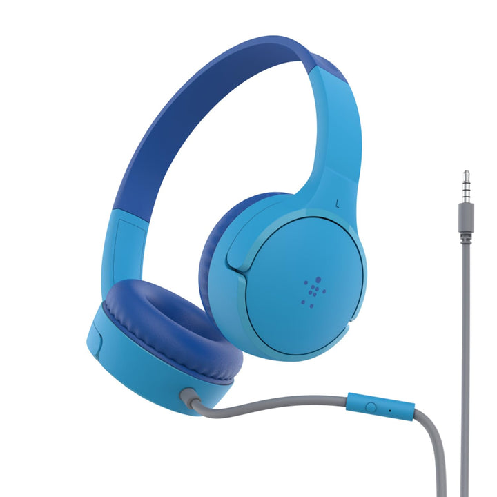 Belkin Sound Form Mini On-Ear-Kopfhörer mit Kabel für Kinder, Over-Ear-Headset mit integriertem Mikr