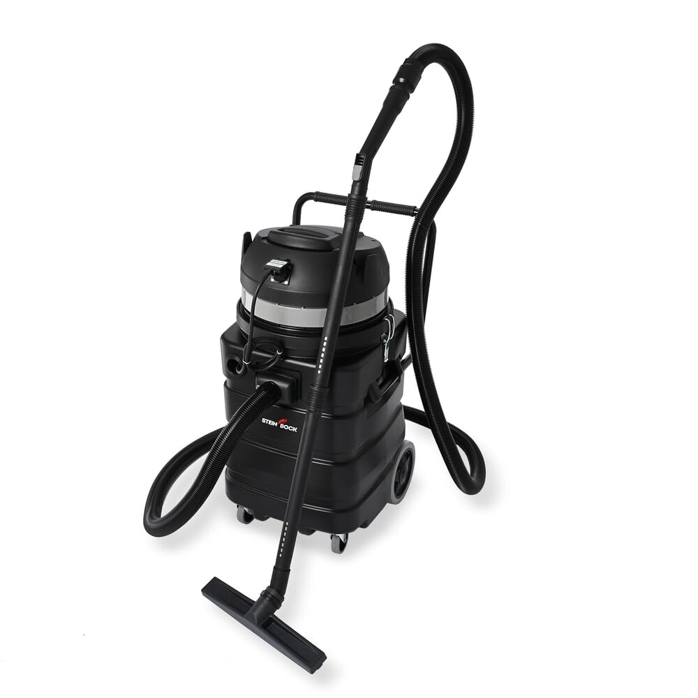 Steinbock Pumpsauger | 2.400 Watt | 90 l Kunststoffbehälter | Nasssauger mit integrierter Tauchpumpe