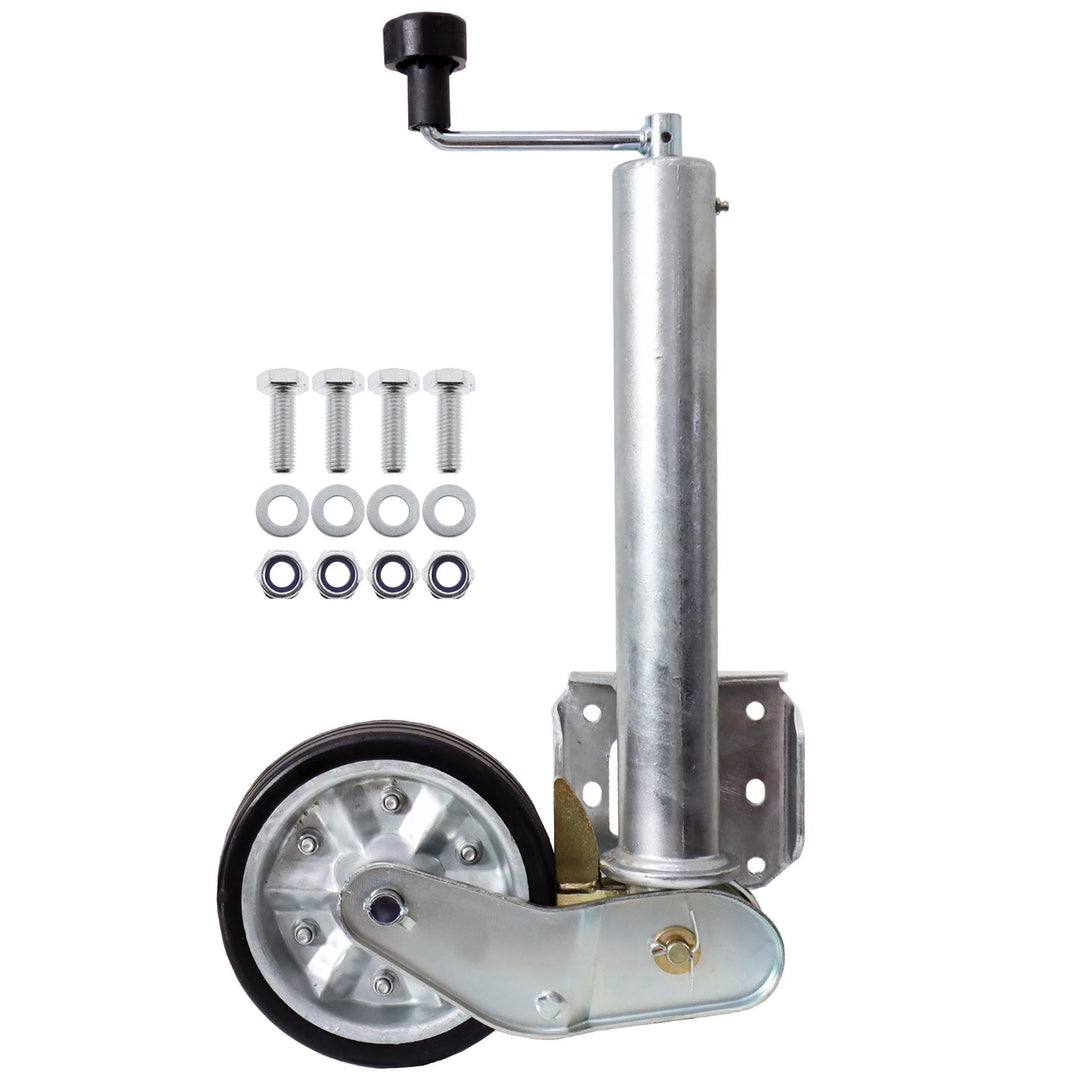 The Drive | Anhänger Stützrad 500KG | vollautomatik | Ø 60mm Rohr mit Anbauflansch | inkl. Anbausatz