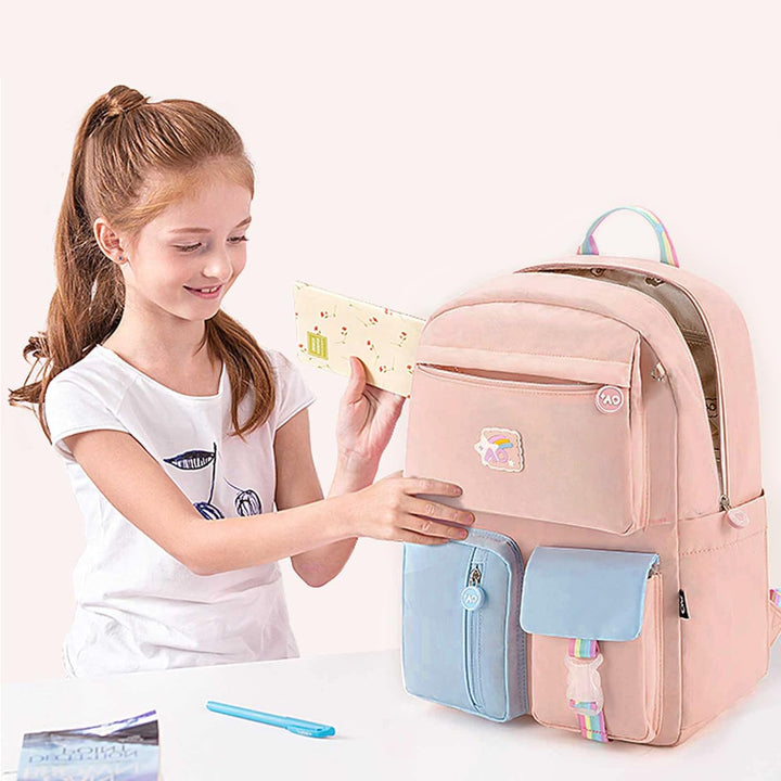 FANDARE Kinderrucksack Schulranzen Schultaschen Jungen Mädchen Schulrucksack Kinder Schultasche für