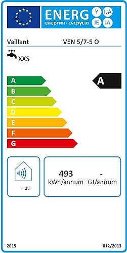 Vaillant Warmwasserspeicher, Übertischgerät eloSTOR VEN 5/7-5 O plus, 230 V, Kapazität: 5 Liter, Nie