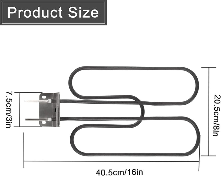 Kingsea Ersatzteil Heizelement Kompatibel mit Weber Q140, Q1400 Grill,Rostfreie Stähle Heizspirale,6