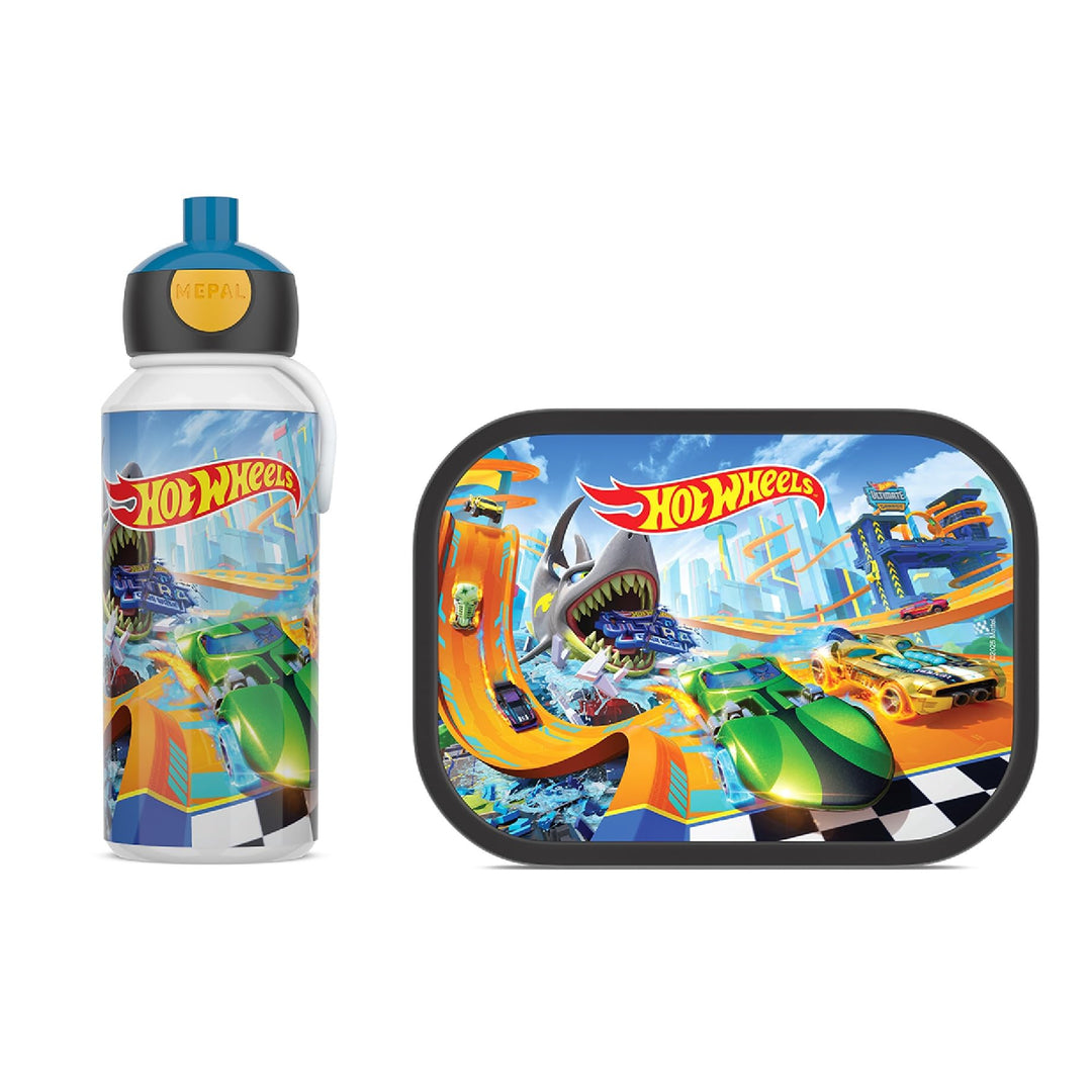 Mepal - Pausenset Campus Set für Kinder mit Pop-up Trinkflasche & Lunch Box - Lunch-Set für die Schu