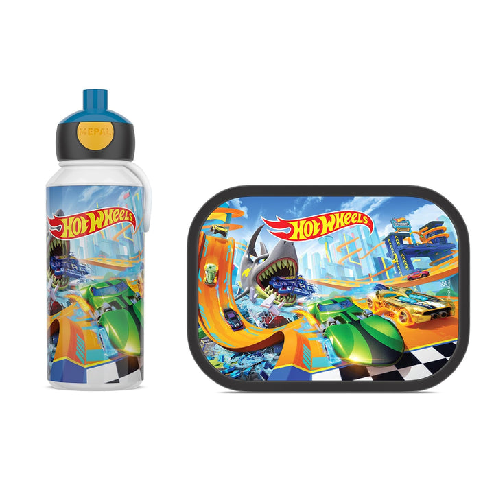 Mepal - Pausenset Campus Set für Kinder mit Pop-up Trinkflasche & Lunch Box - Lunch-Set für die Schu