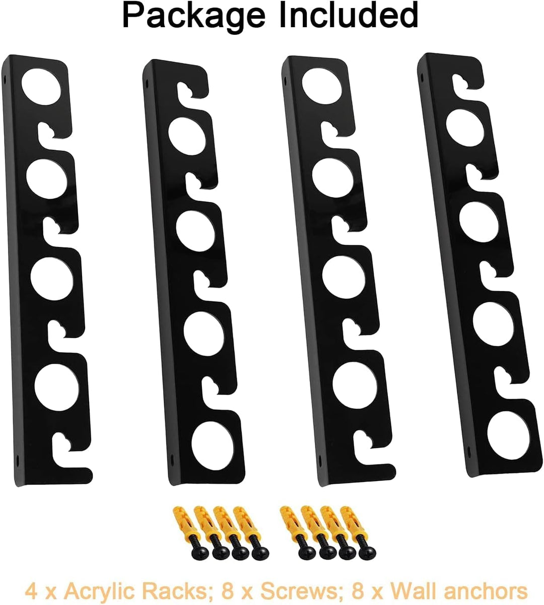 Angelrutenhalter aus Acryl, Wandhalterung, Angelrute/Rutenaufbewahrung Organizer für Garage, Boot, K