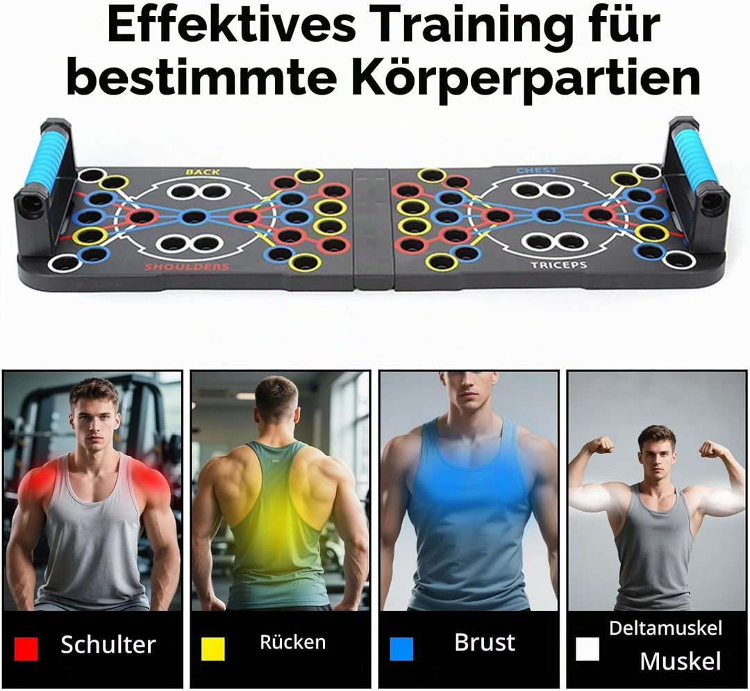Hochschiebbares Brett, tragbare Multifunktions-abnehmbare 14-in-1-Liegestützstange, Krafttraining Li