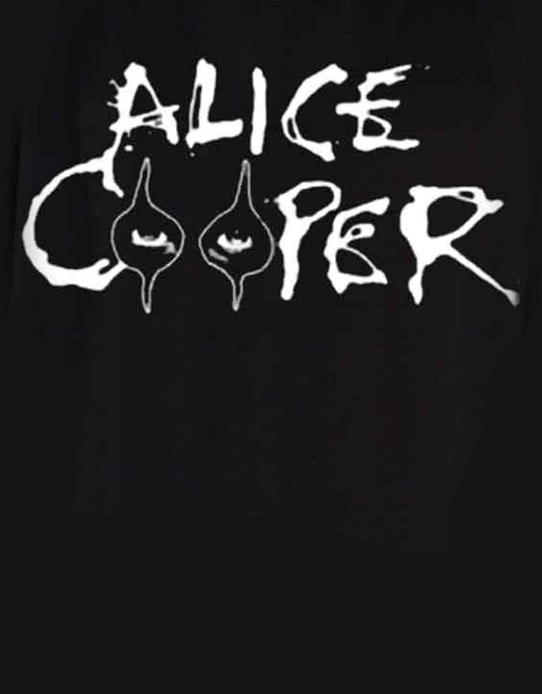Unbekannt Alice Cooper Eyes Logo offiziell Herren Nue Schwarz Pullover Kapuzenpullover