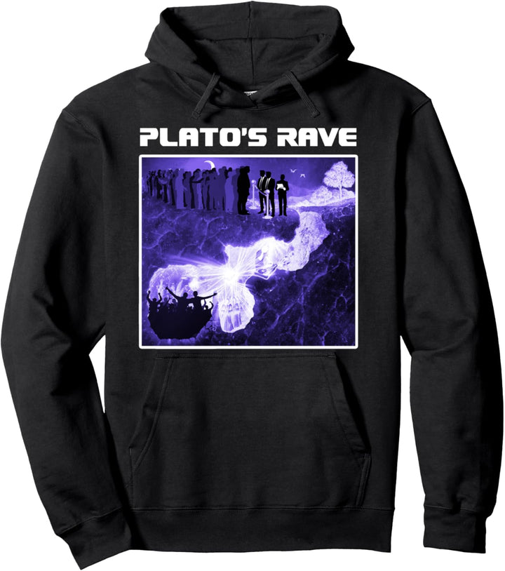 Plato's Rave - Höhlengleichnis - Lustiger Raver-Philosoph Pullover Hoodie