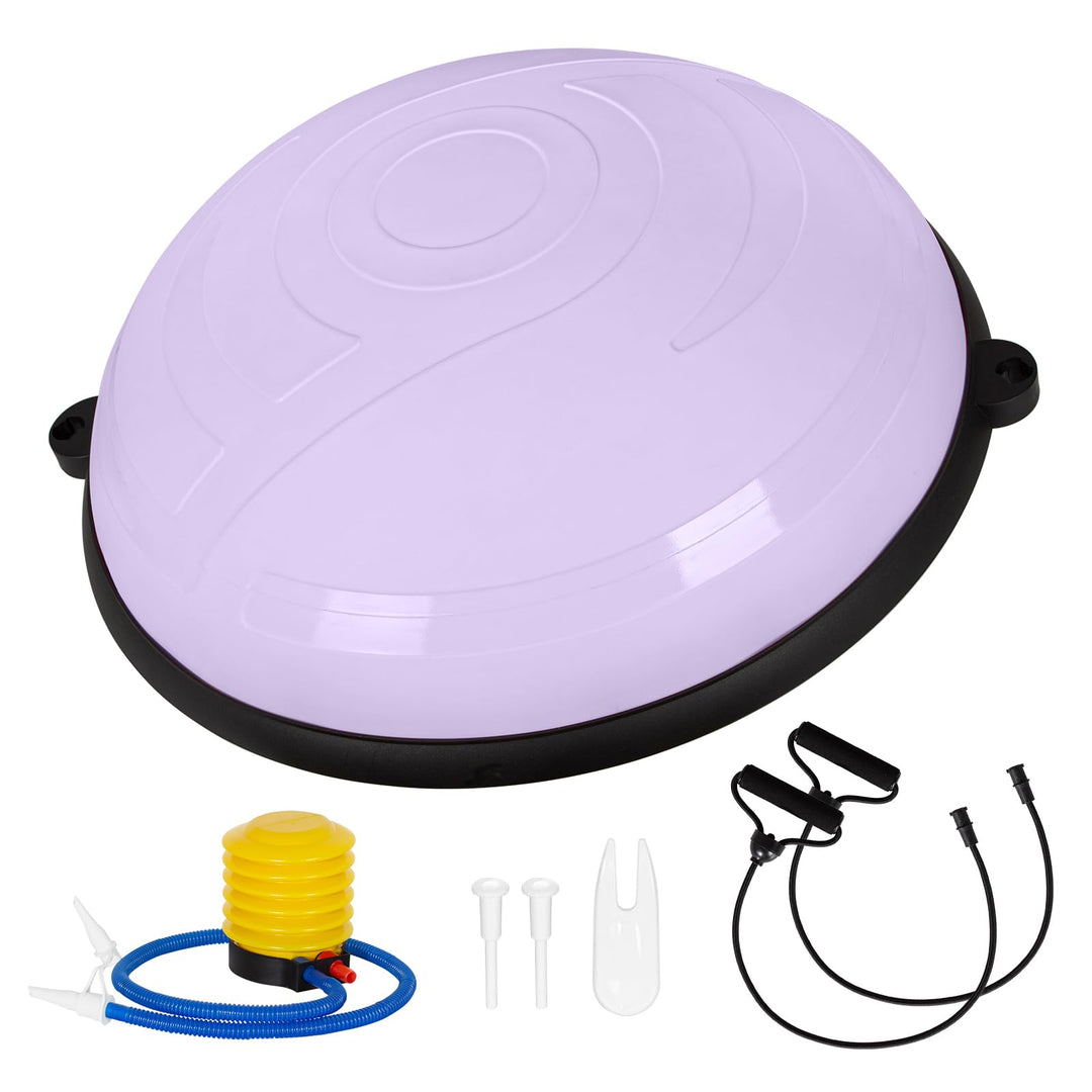Leogreen Balance Ball Trainer Gleichgewichtstrainer 58 cm Anti-Rutsch Halbkugel Balance Board mit Wi