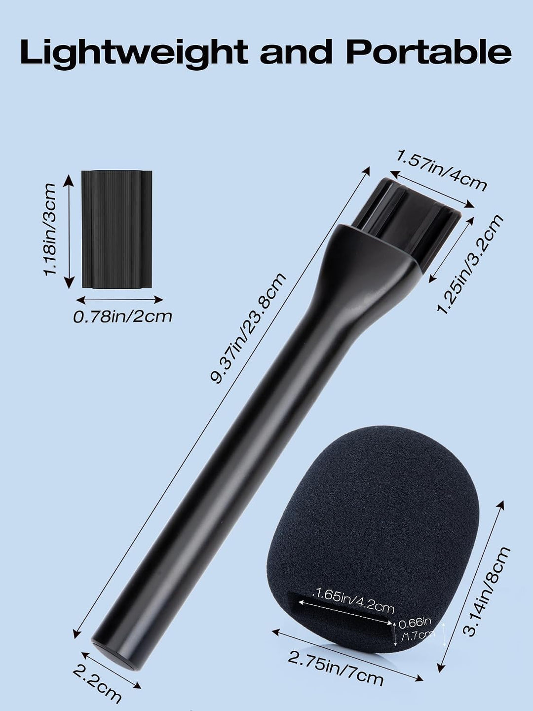 SUNMON Magnetischer kabelloser Mikrofonhalter für DJI Mic Mini, Mikrofonständer für DJI Mic1/2, trag