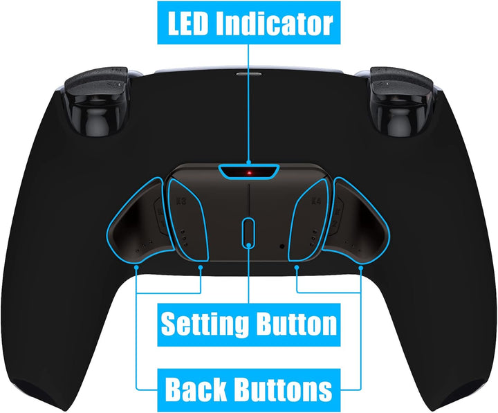eXtremeRate Programmierbar RISE4 Remap Kit für ps5 Controller BDM-010/020,Real Metal Buttons(RMB) Re
