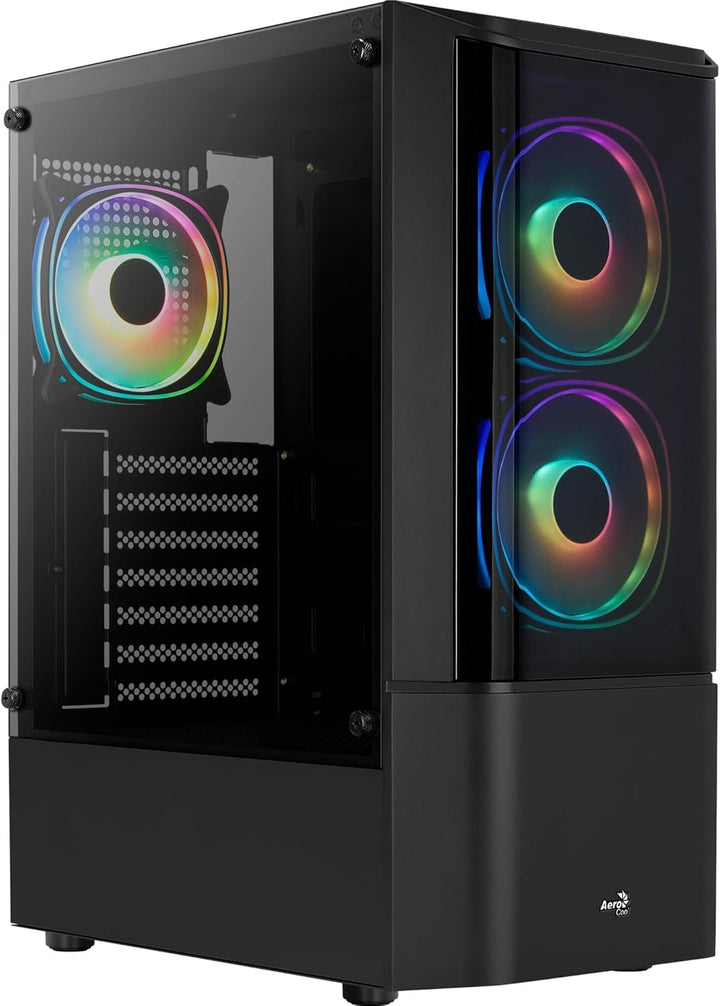 GEH AeroCool Midi Quantum v3 Black MicroATX/ATX/MiniITX, Quantum-G-BK-v3