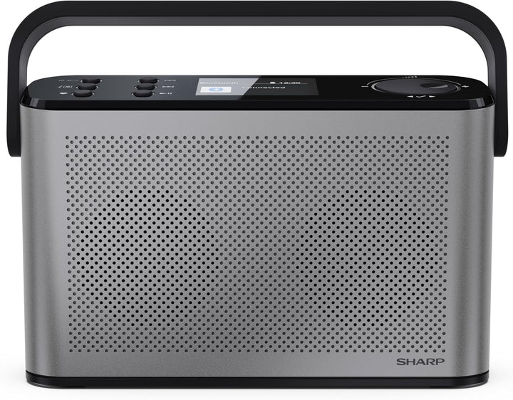 SHARP DR-P540(GY) Osaka Tragbares Digitalradio – DAB+/FM, Bluetooth 5.3, BestTune-Technologie, 120 R